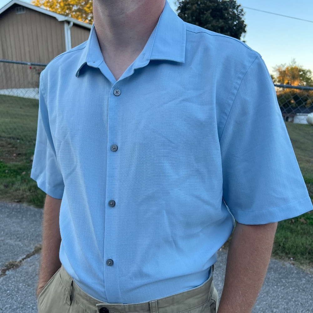 Men's L Alfani Button Up Shirt